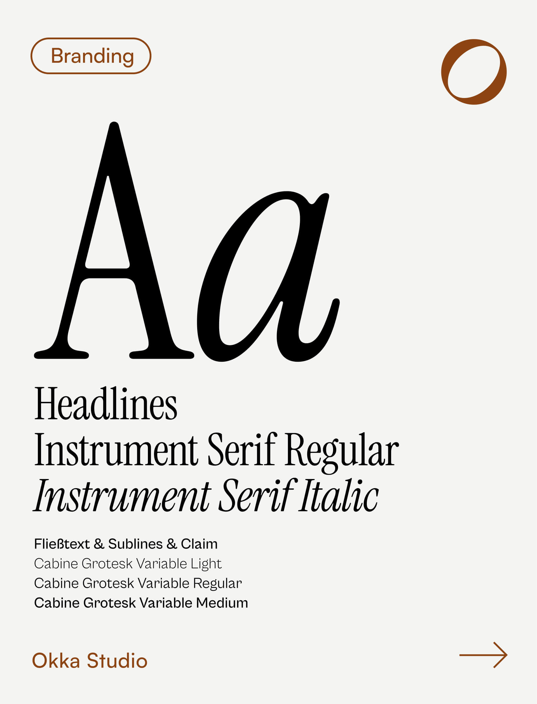 Sarava Brand Guides Typografie